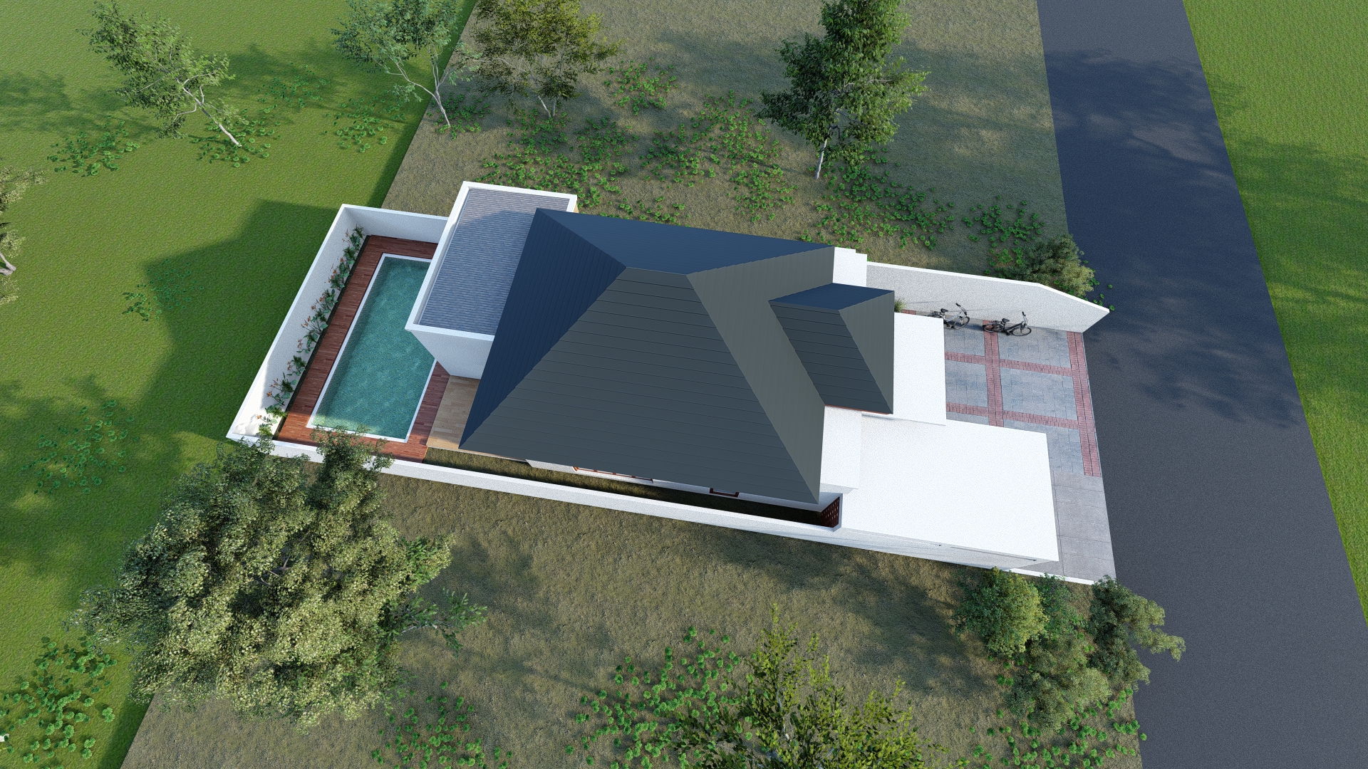 Desain Rumah Eceran 1 Lantai Luas Maksimal 100m2