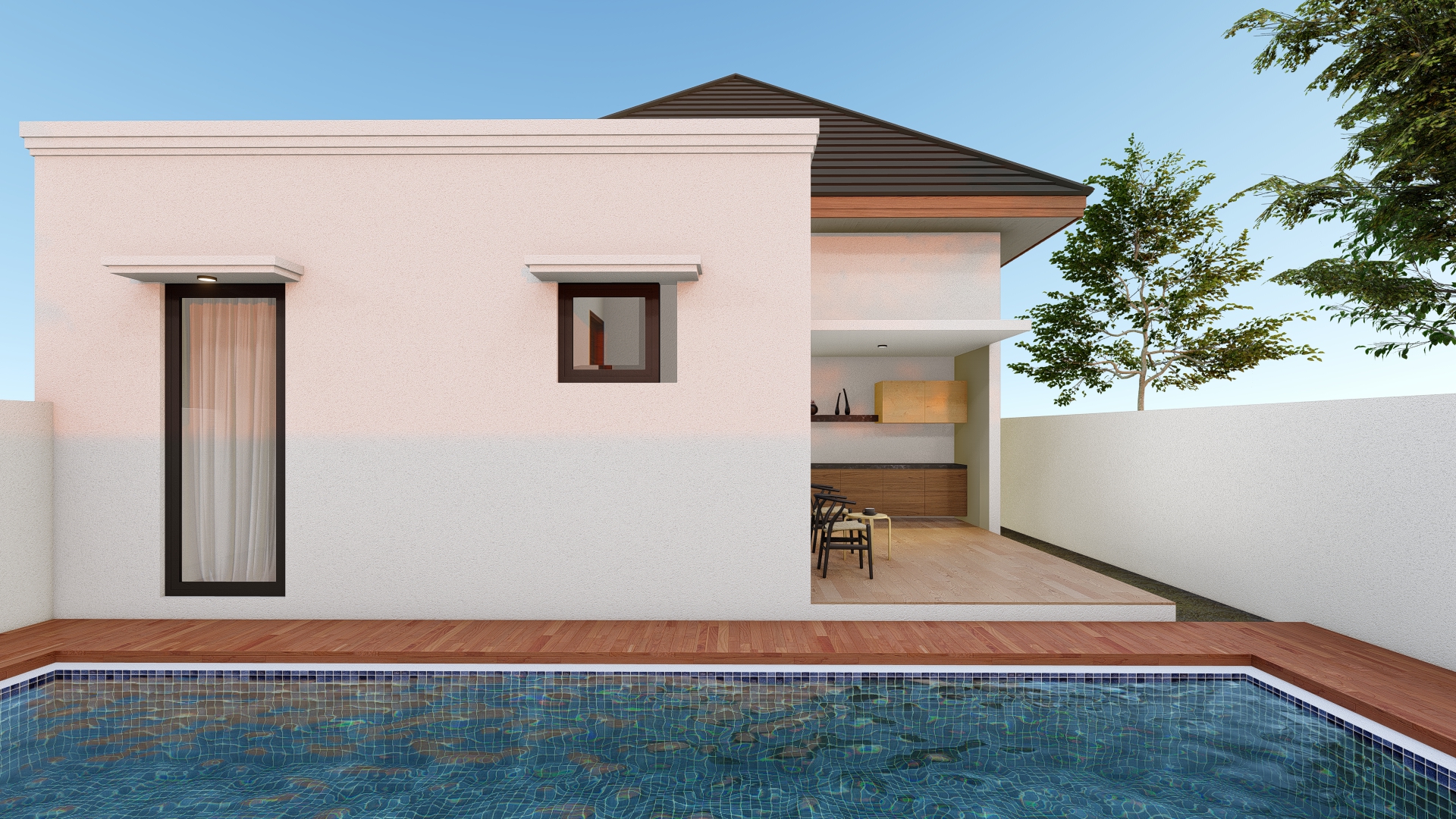 Desain Rumah Eceran 1 Lantai Luas Maksimal 100m2