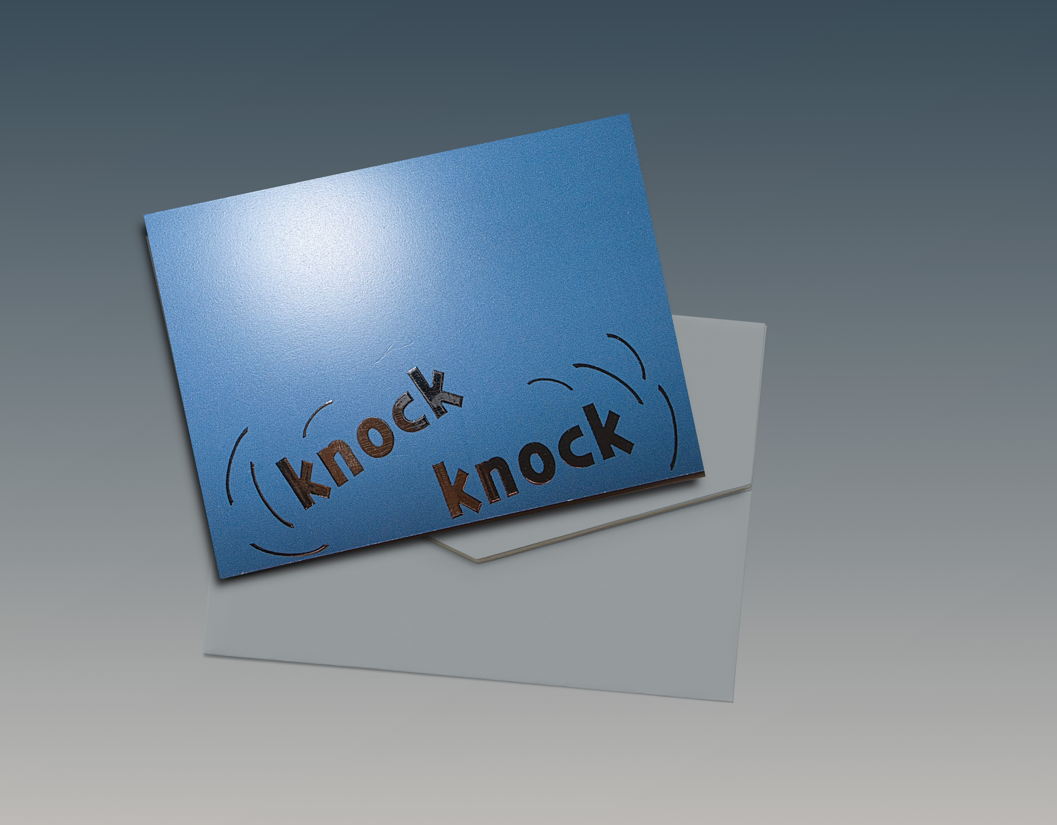 Knock Knock Note Card