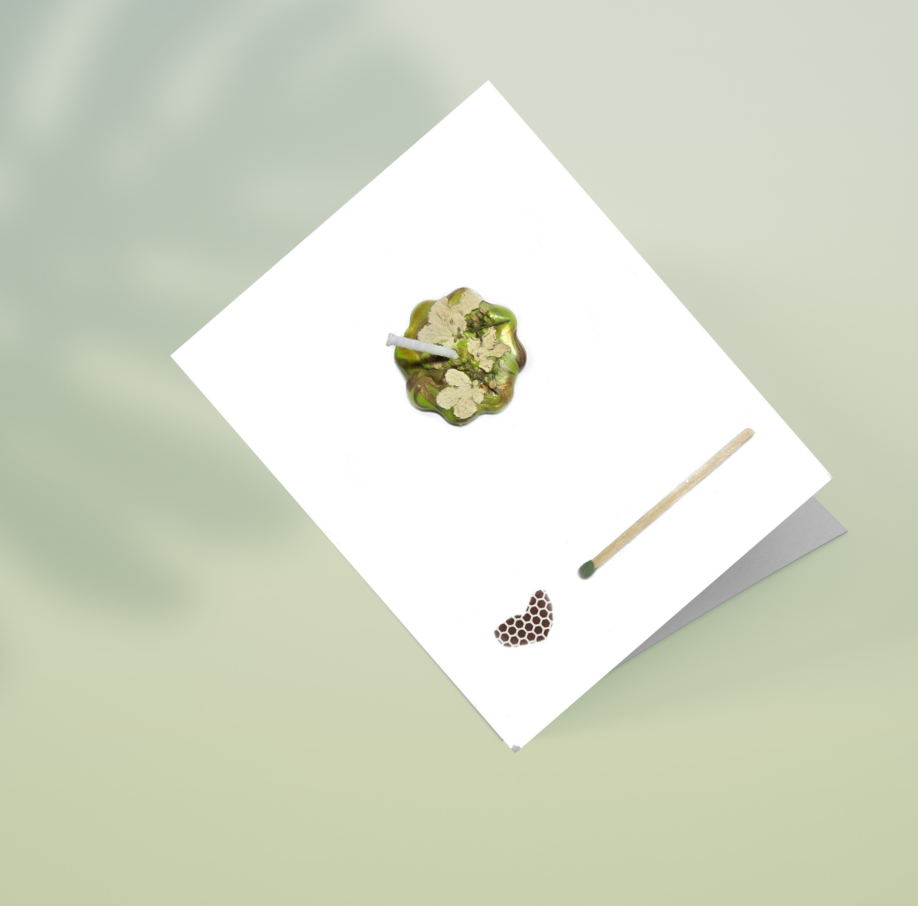 Floral Shape Wish Card