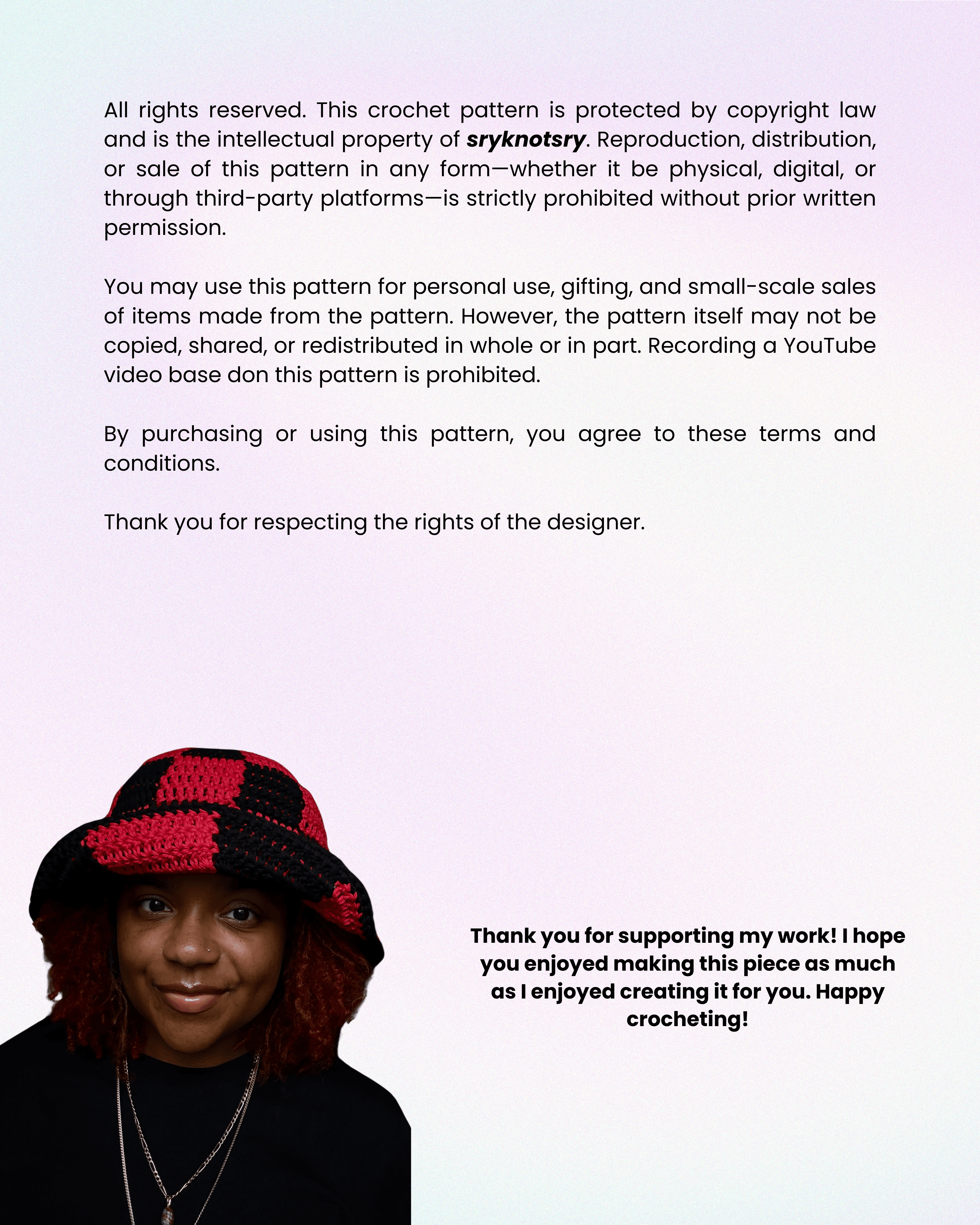 Checkmate Bucket Hat | Pattern