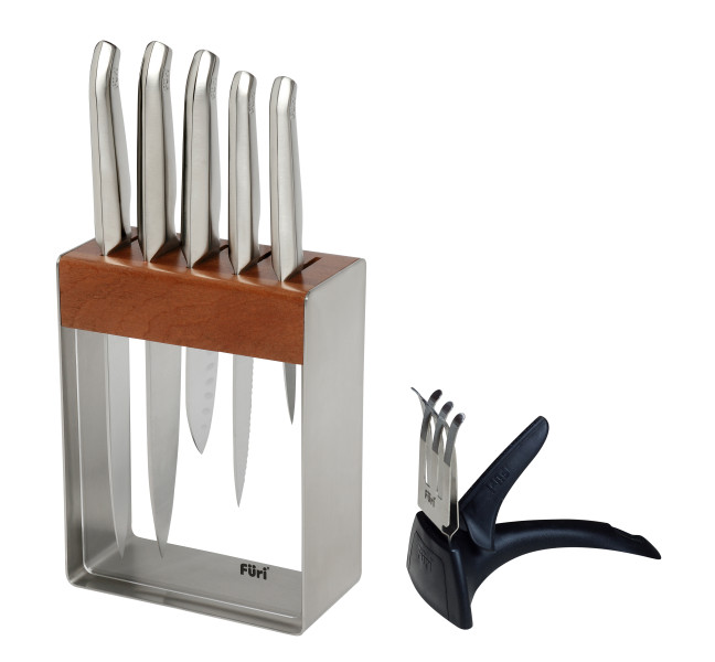 FURI Pro Stainless Steel Knife Block Set 7 Piece
