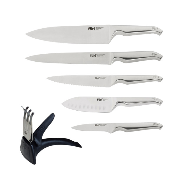 FURI Pro Stainless Steel Knife Block Set 7 Piece