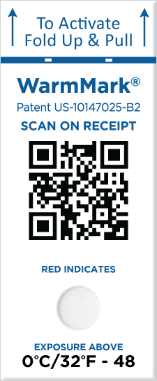WarmMark QR 48 Hour Single-Window Temperature Indicator