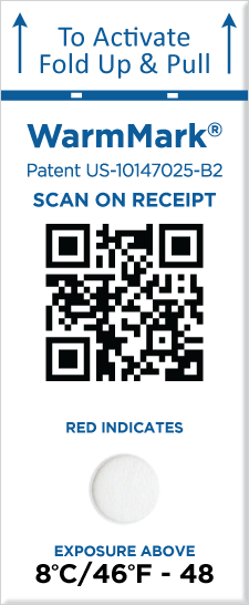 WarmMark QR 48 Hour Single-Window Temperature Indicator