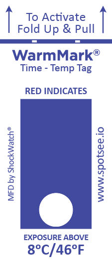 WarmMark Ascending Time-Temperature Indicator (Single Window)
