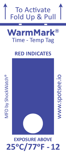 WarmMark Ascending Time-Temperature Indicator (Single Window)