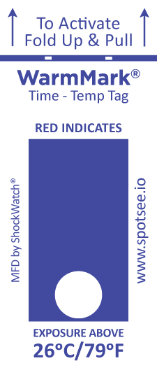 WarmMark Ascending Time-Temperature Indicator (Single Window)