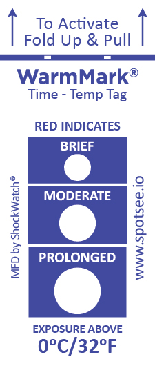 WarmMark Ascending Time-Temp Indicator (48 Hours)