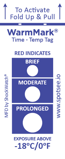 WarmMark Ascending Time-Temp Indicator (12 Hours)