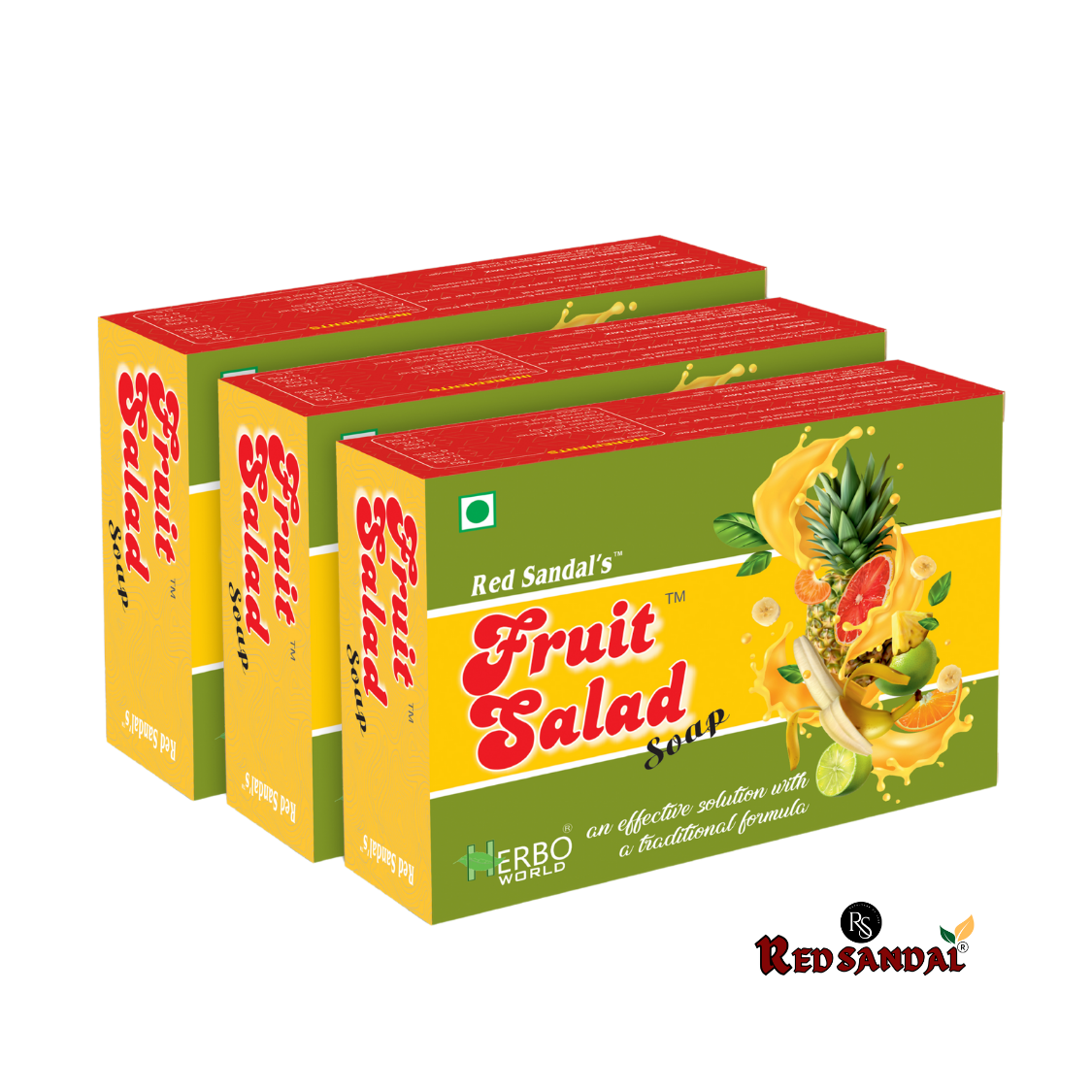 Fruit Salad® Soap with Papaya (75g) Pack Of 5 (Buy 5+ Get 1 Free)