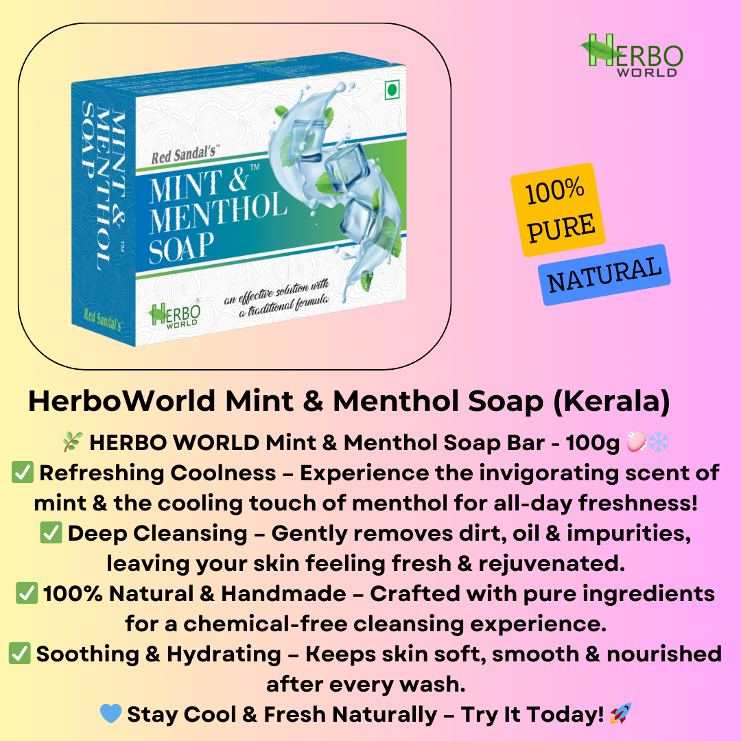 Mint Menthol Soap (100g) - Pack Of 2  GET 30% OFF