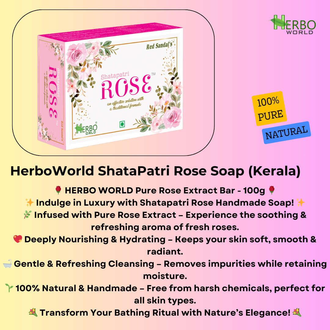  Shatapatri Rose Soap (100g) - Pack Of 2 GET 30% OFF