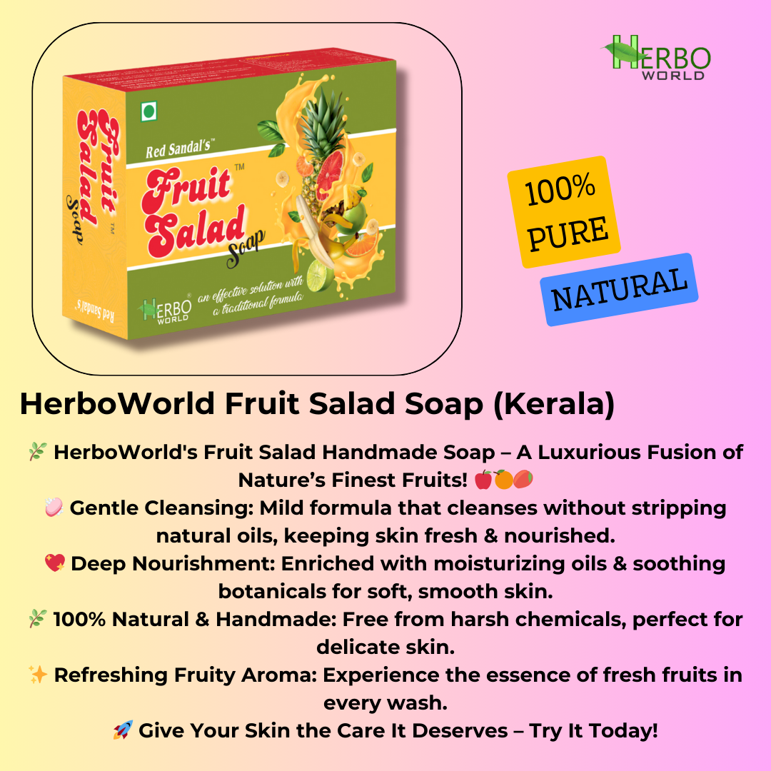  Fruit Salad Glycerin Soap Premium Soap (100g) Pack Of 2 - GET 30% OFF