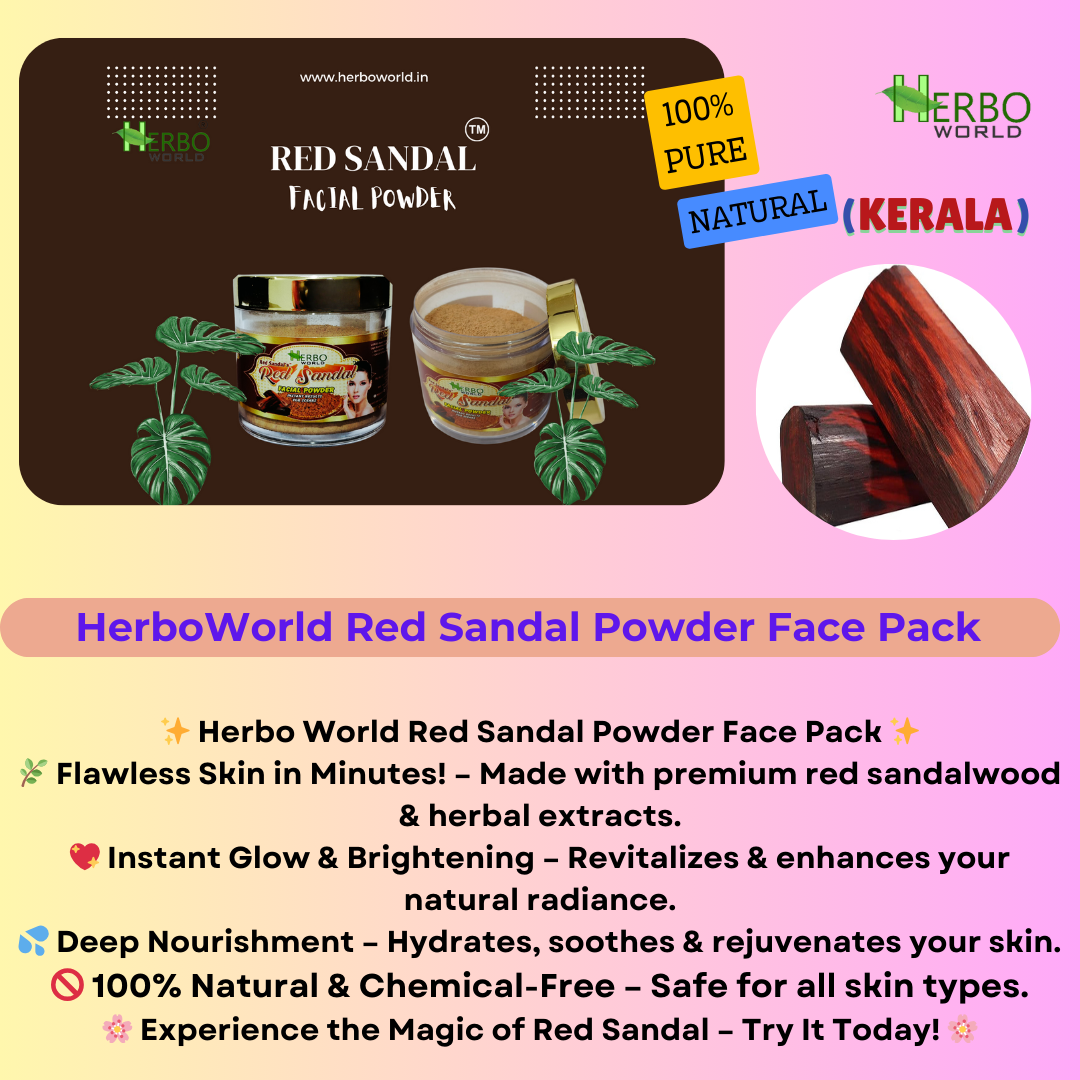 Red Sandal Face Pack Powder (40g) - Pack Of 2 (Buy1+Get1- Free)