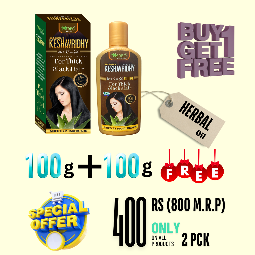 🌿 Keshavridhy Extra Power Herbal Hair Oil (100 ml) Get 30% OFF