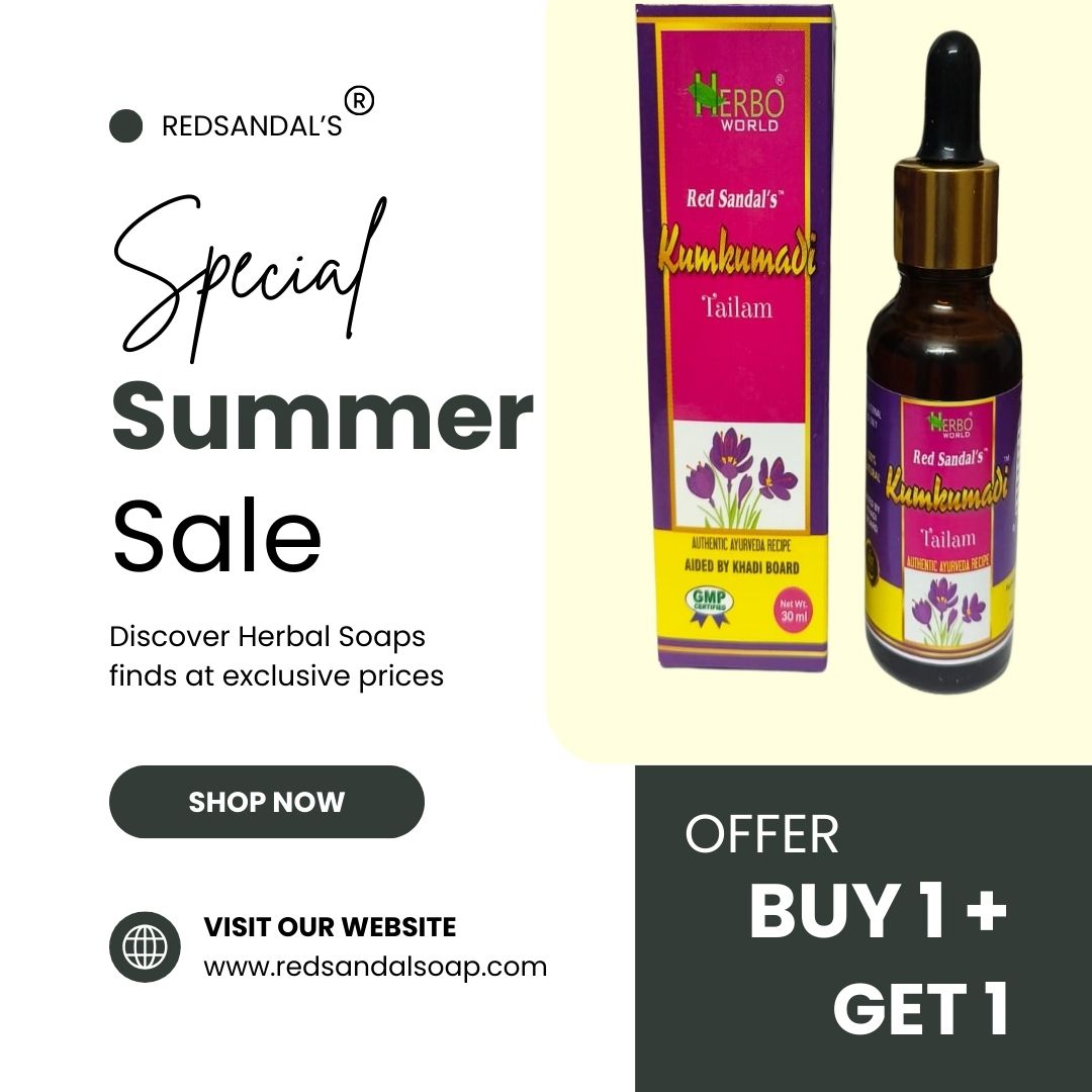Kumkumadi Tailam Face Serum - Pack Of 2  (Buy1+Get1- Free)