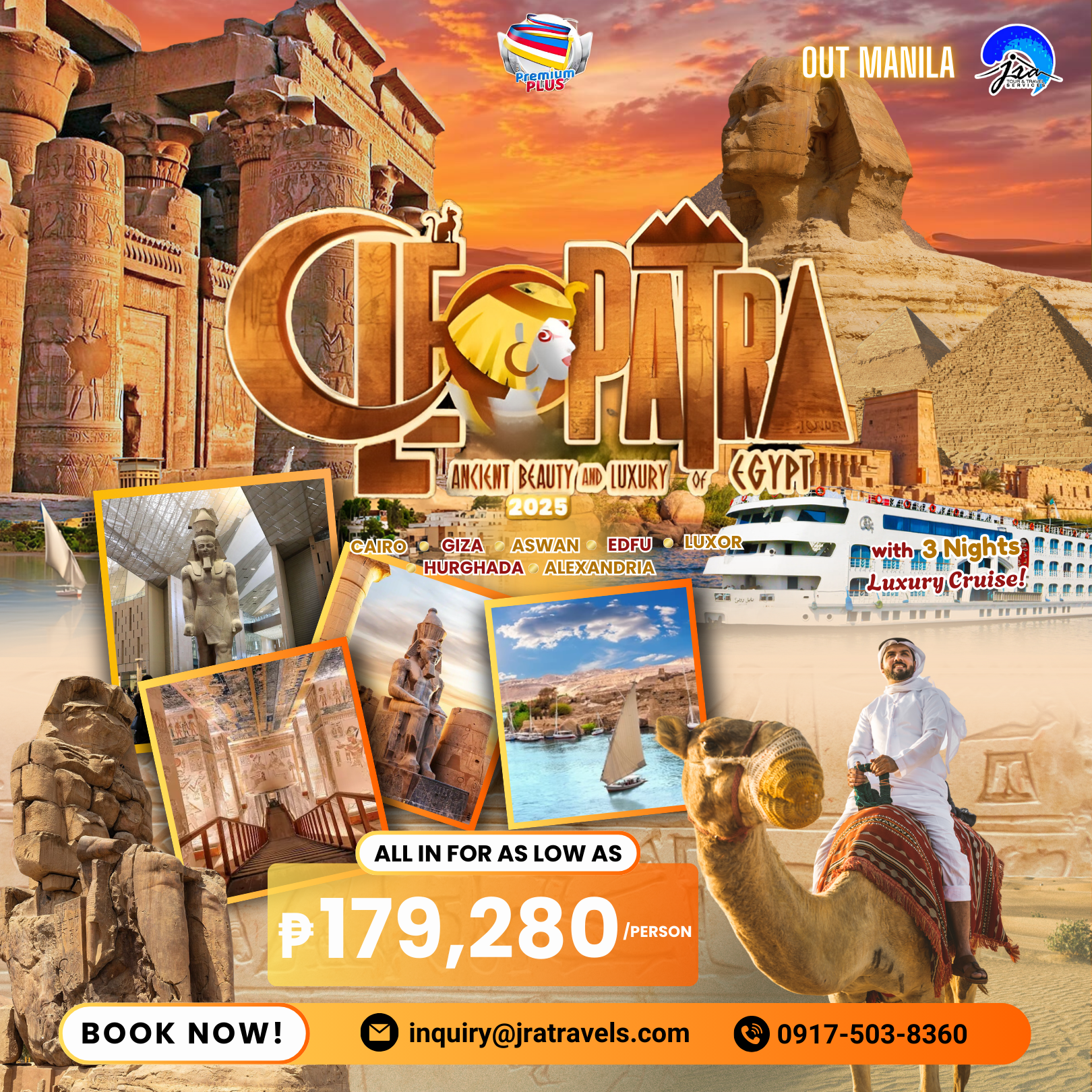 Ancient Beauty and Luxury of Egypt Tour 2025