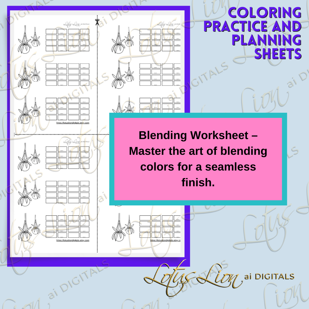 Mini Coloring Practice Sheets Set 1
