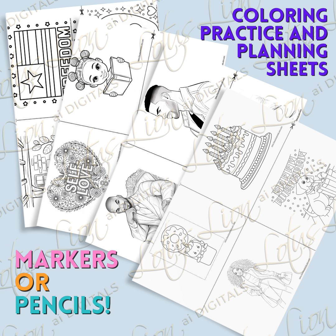 Mini BK5 Coloring Practice Sheets