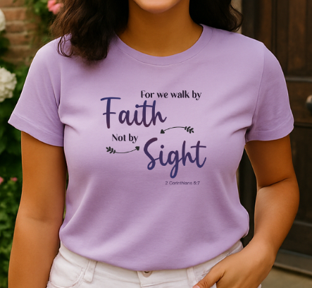 Camiseta 'Por fe y no por vista'
