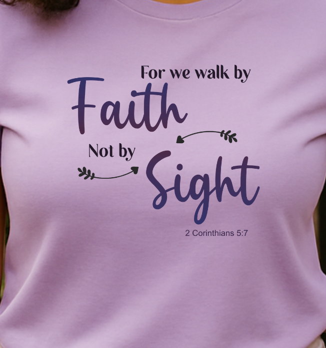 Camiseta 'Por fe y no por vista'