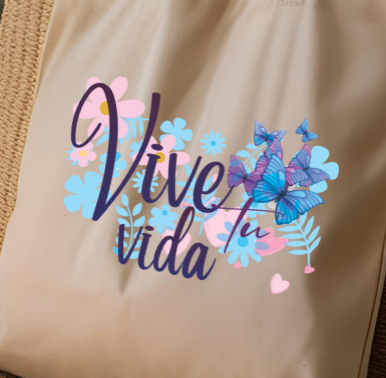 Tote bag 'Vive tu vida'
