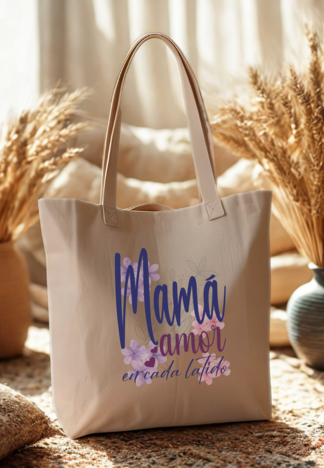 Tote bag 'Amor en cada latido'