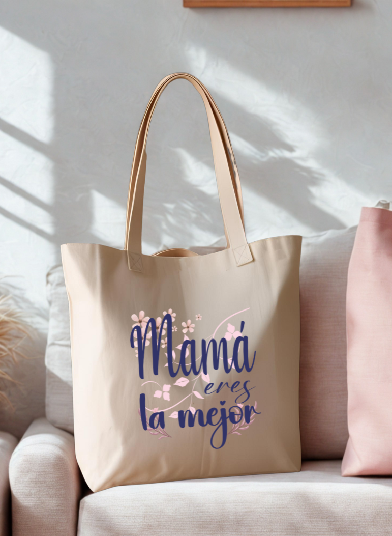 Tote bag 'Mamá eres la mejor'