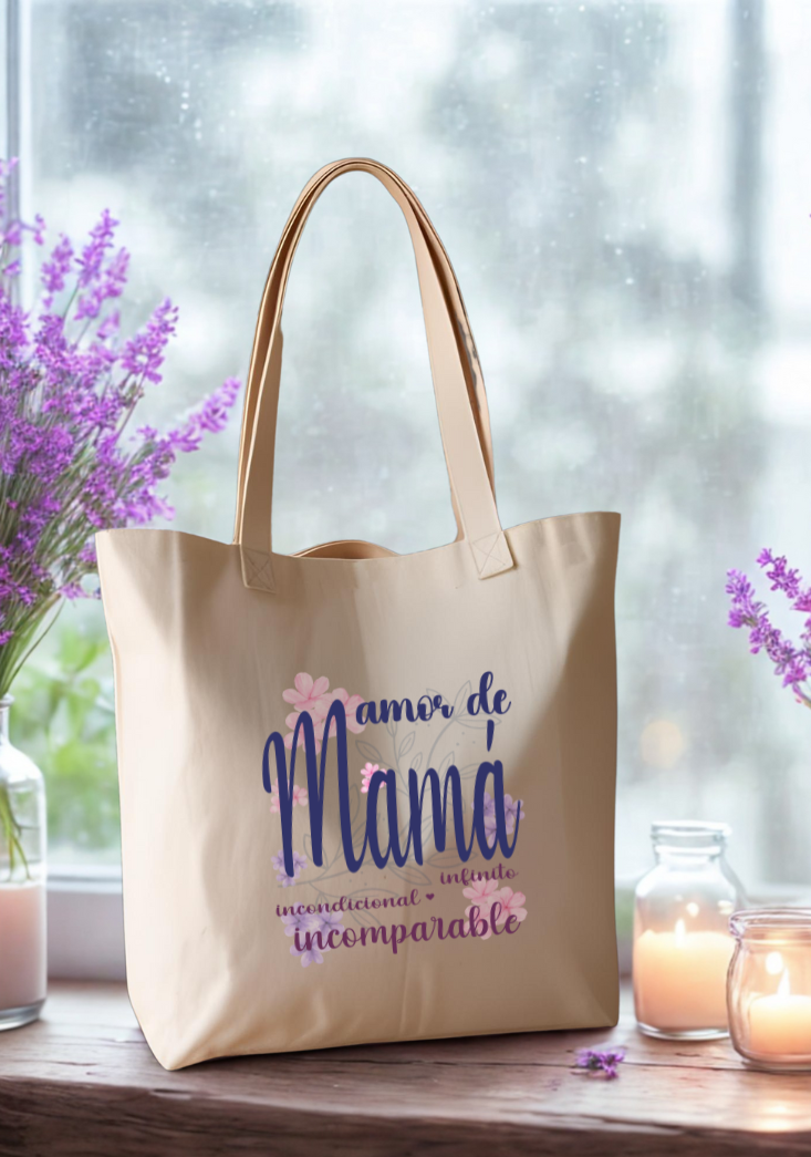 Tote bag 'Amor de mamá'