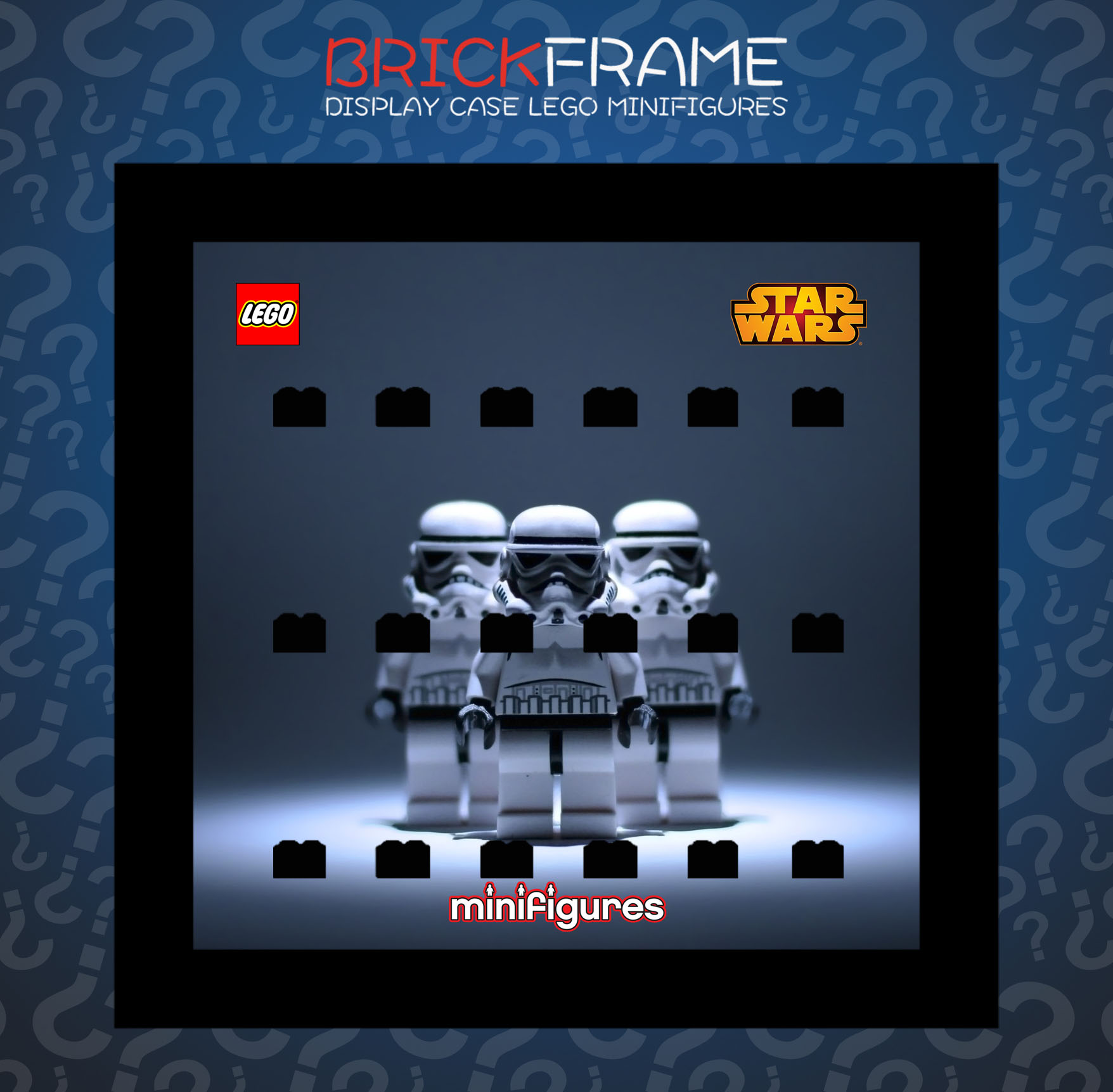 Cornice Vetrina Display Case Classic Frame adatta per Lego Minifigures Star Wars Varie
