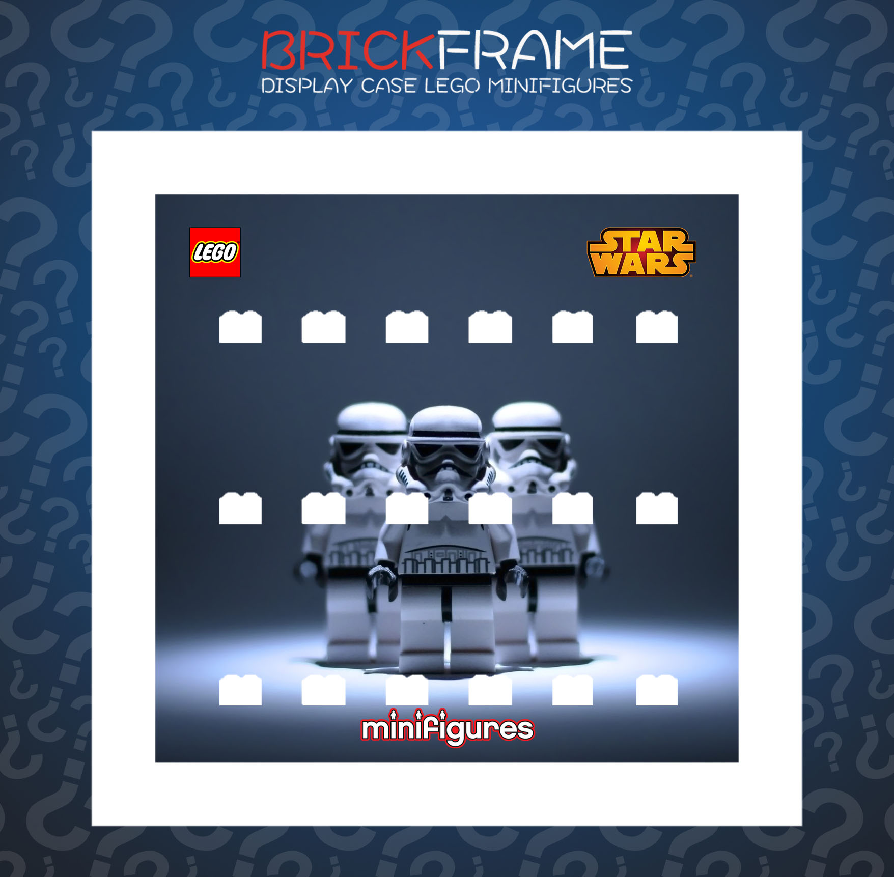 Cornice Vetrina Display Case Classic Frame adatta per Lego Minifigures Star Wars Varie
