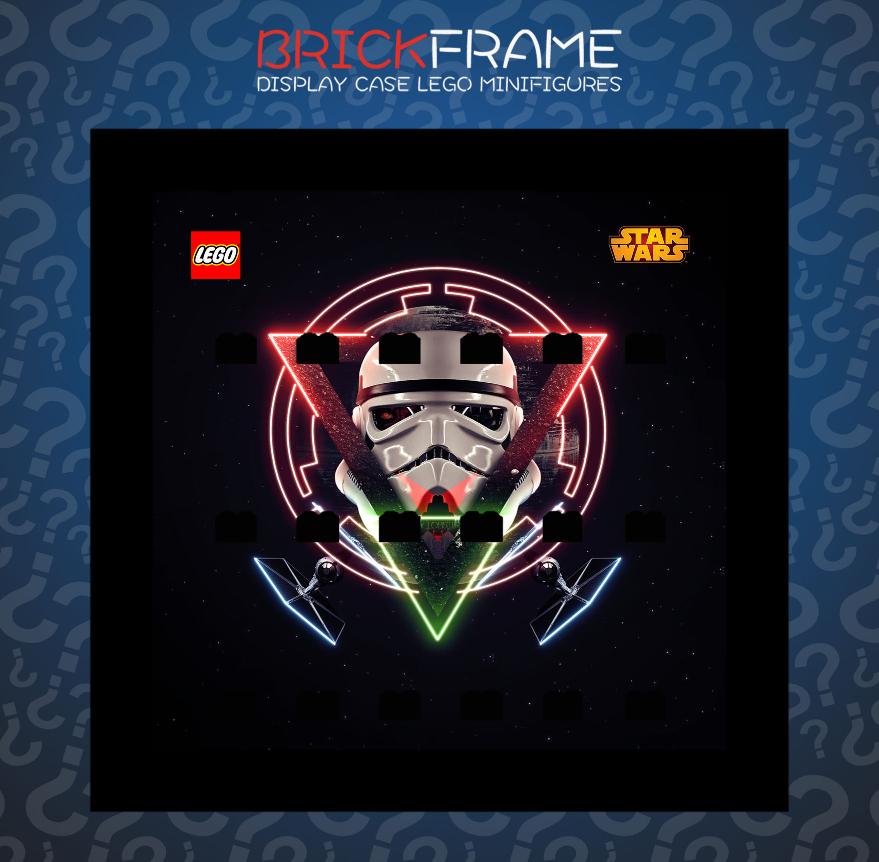 Cornice Vetrina Display Case Classic Frame adatta per Lego Minifigures Star Wars Varie