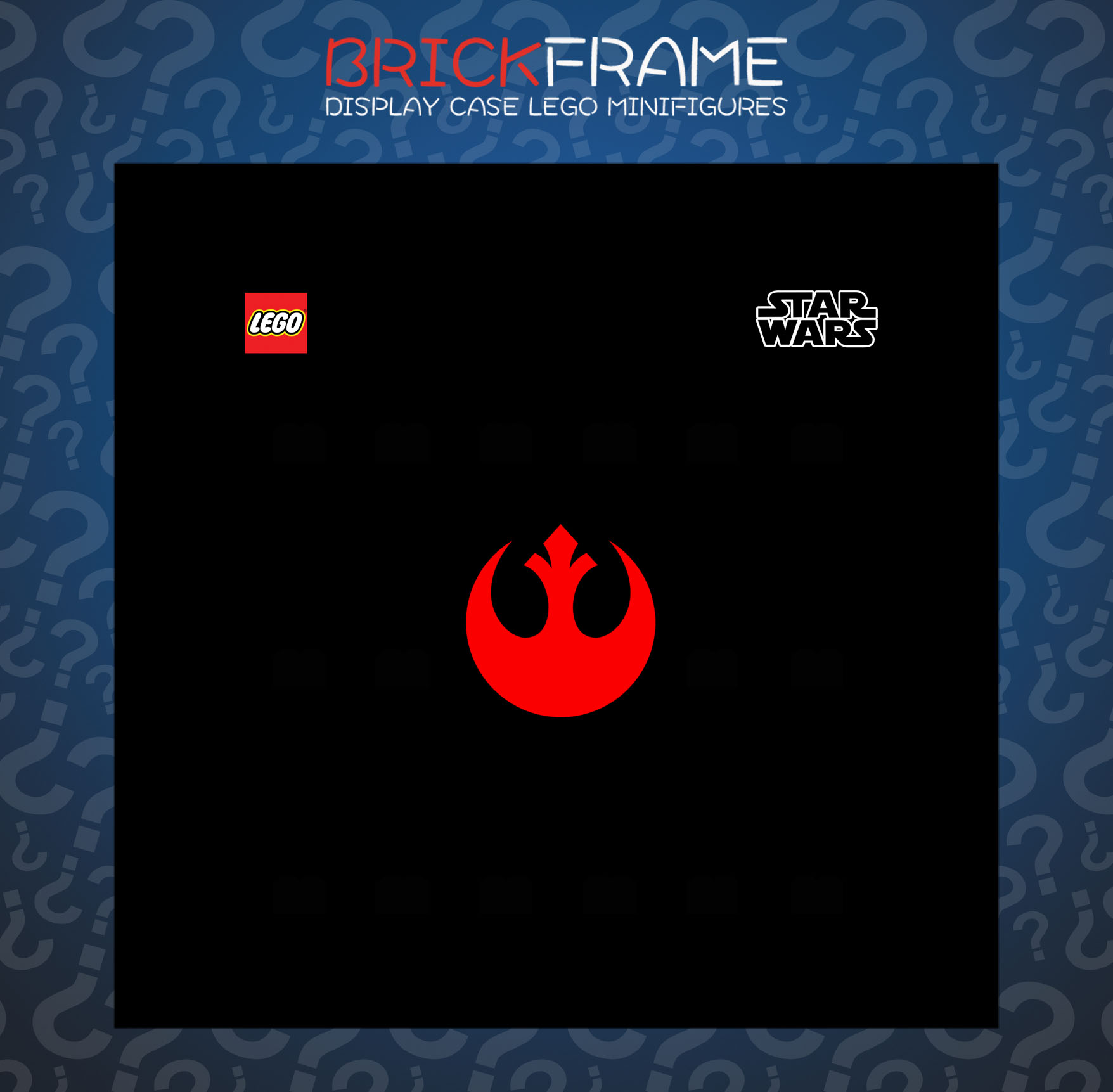Cornice Vetrina Display Case Classic Frame adatta per Lego Minifigures Star Wars Varie