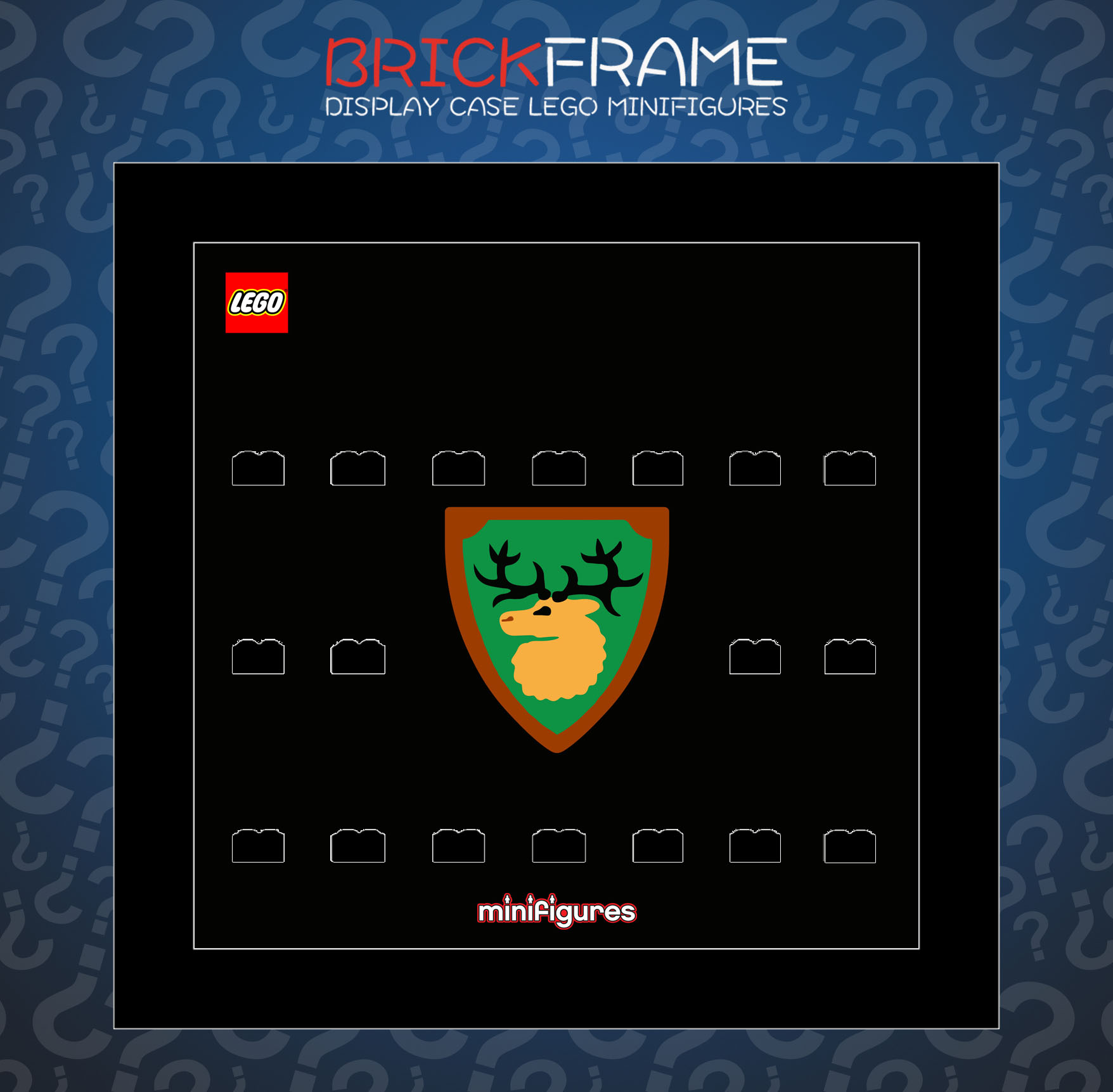 Cornice Vetrina Display Case Classic Frame adatta per Lego Minifigures Castle Forestman