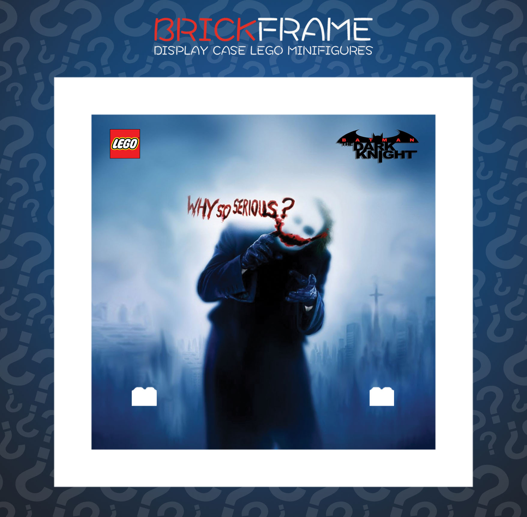 Cornice Vetrina Display Case Classic Frame adatta per Lego Minifigures Batman The Dark Night