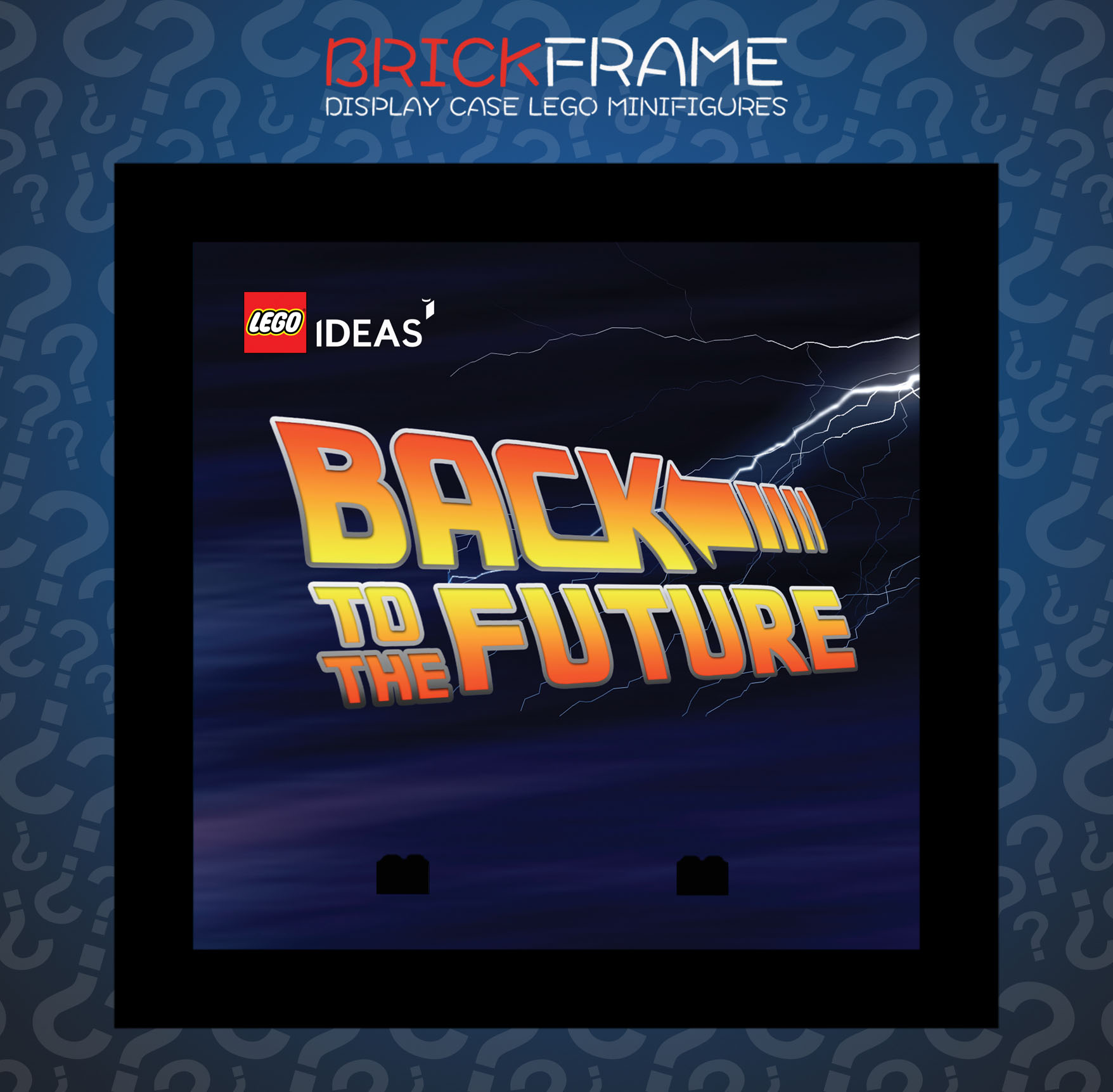 Cornice Vetrina Display Case Classic Frame adatta per Lego Minifigures Ritorno al Futuro