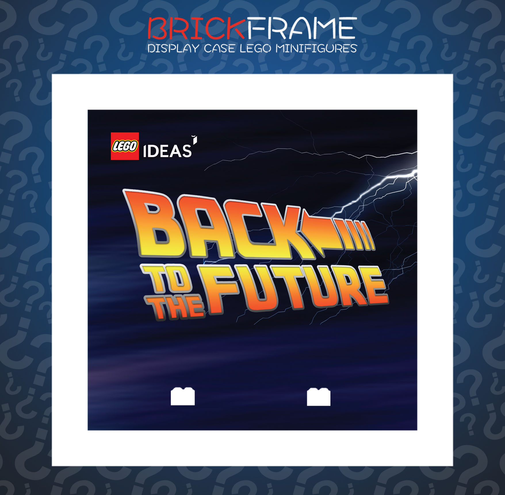 Cornice Vetrina Display Case Classic Frame adatta per Lego Minifigures Ritorno al Futuro