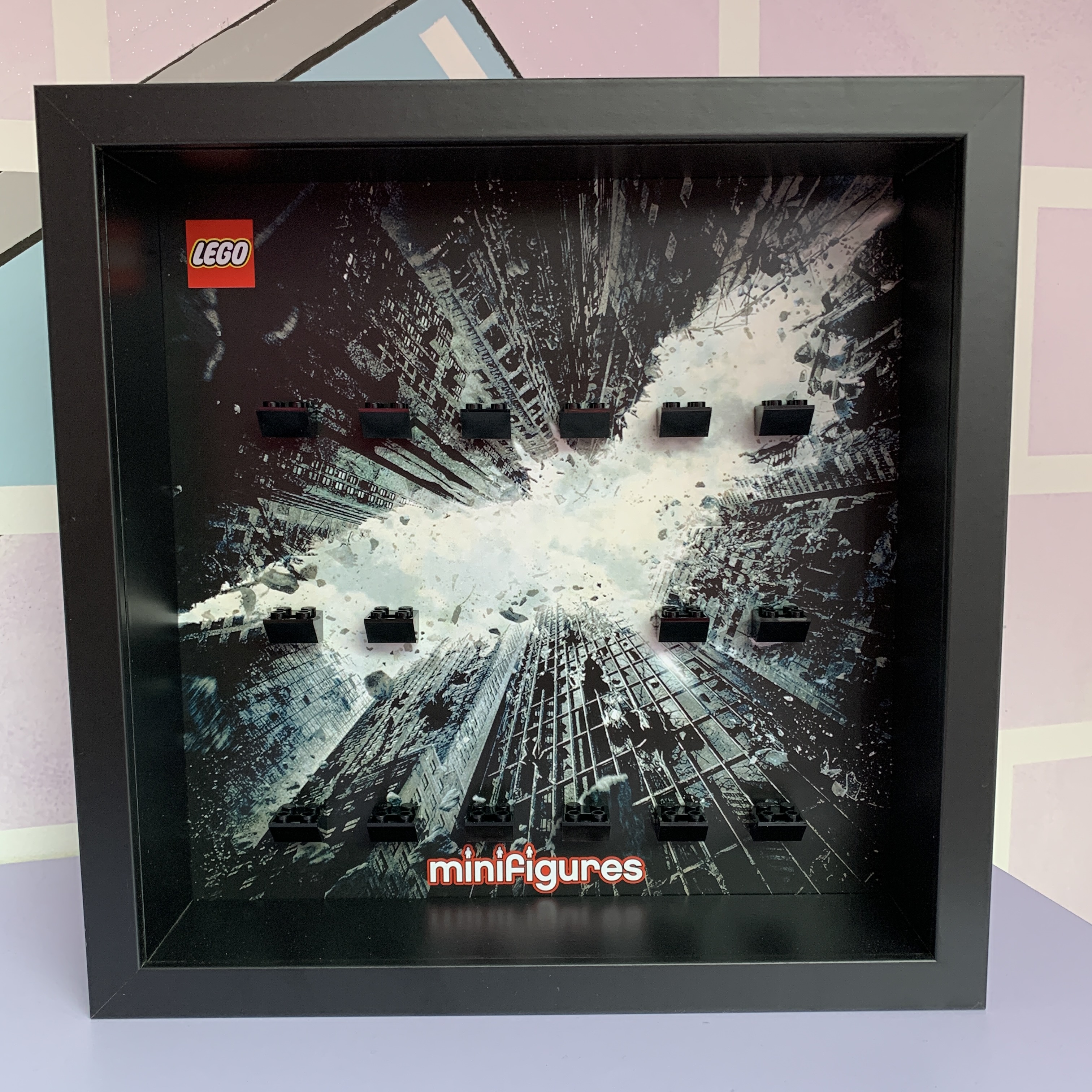 Cornice Vetrina Display Case Classic Frame adatta per Lego Minifigures Batman Arkham Knight