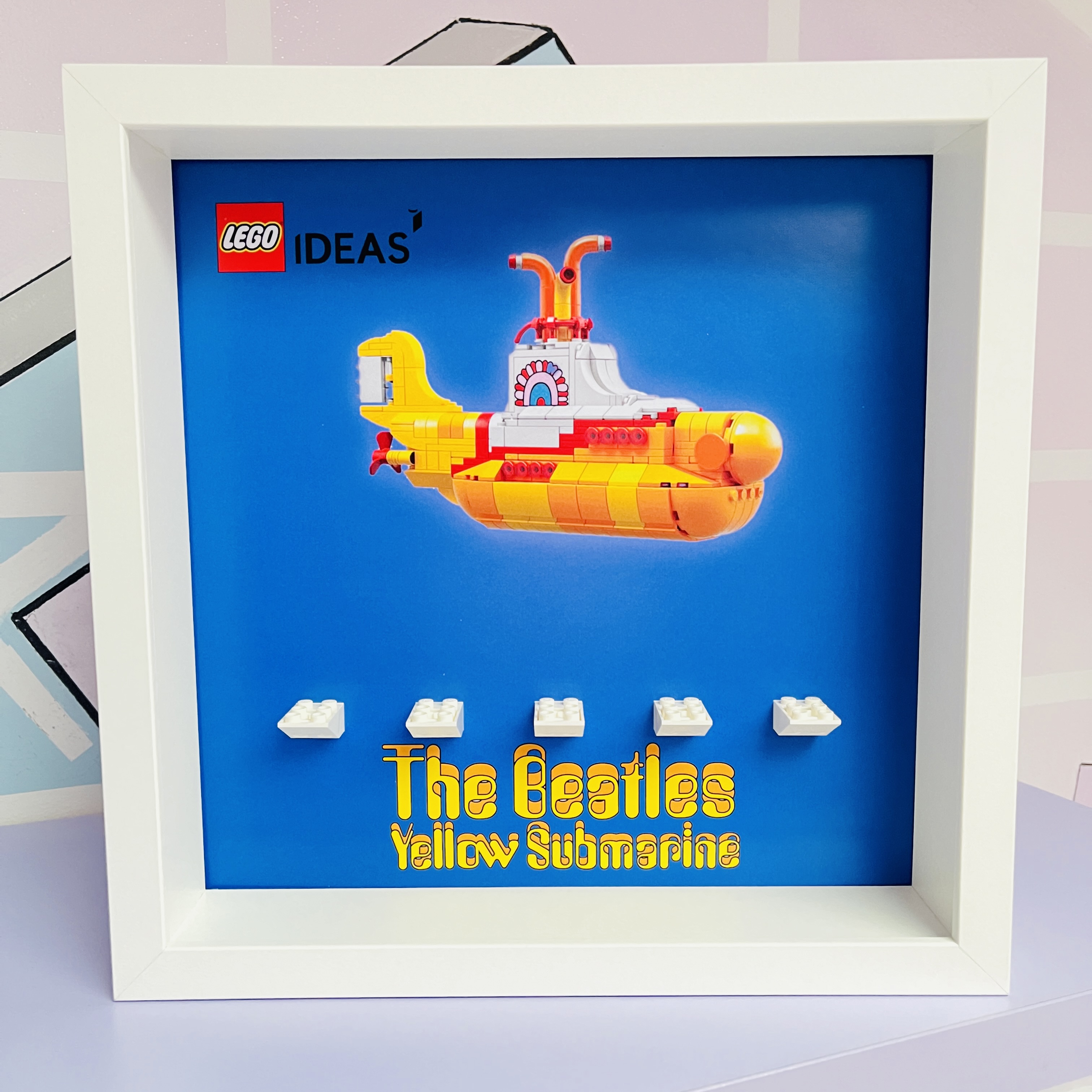 Cornice Vetrina Display Case Classic Frame adatta per Lego Minifigures Beatles Ideas 21306