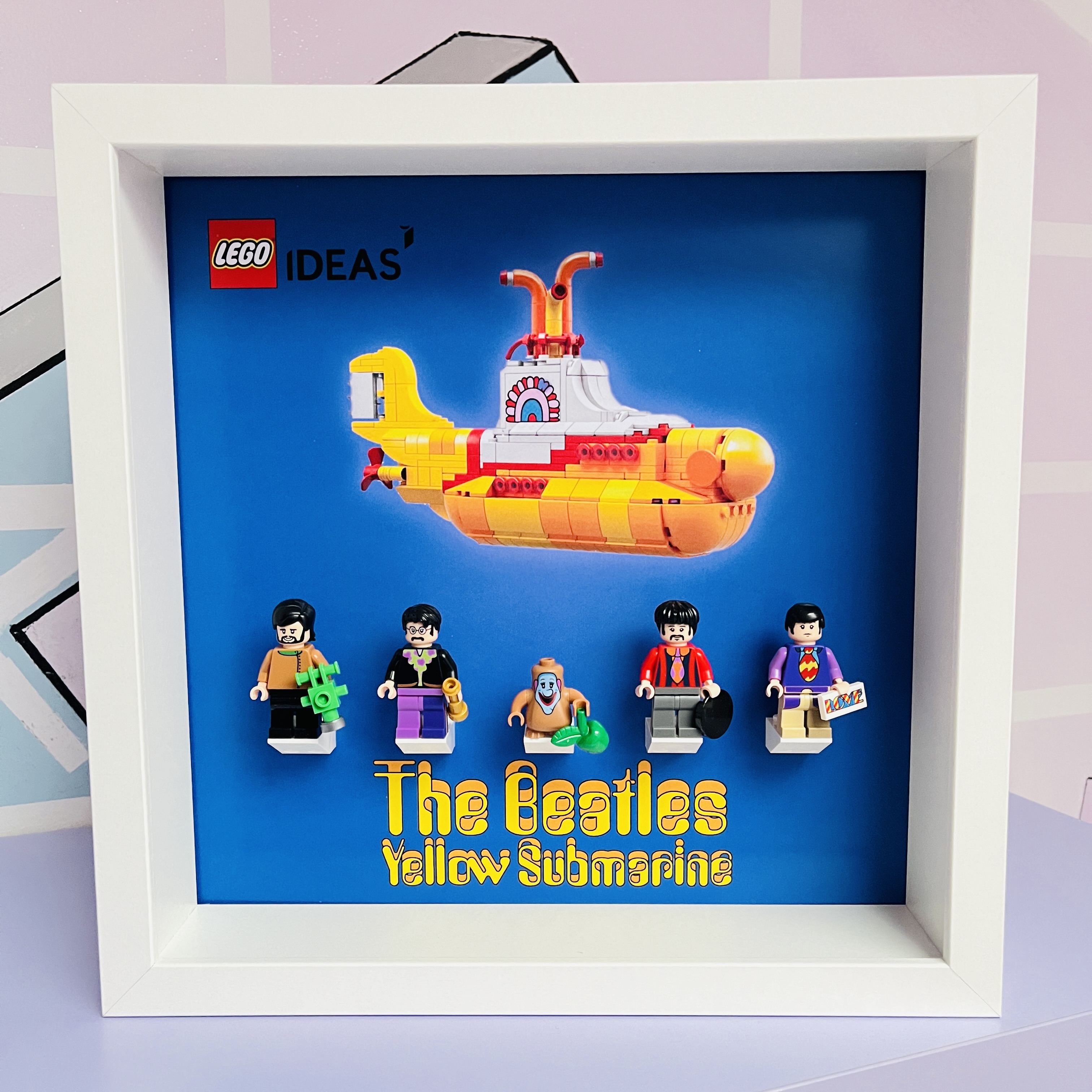 Cornice Vetrina Display Case Classic Frame adatta per Lego Minifigures Beatles Ideas 21306