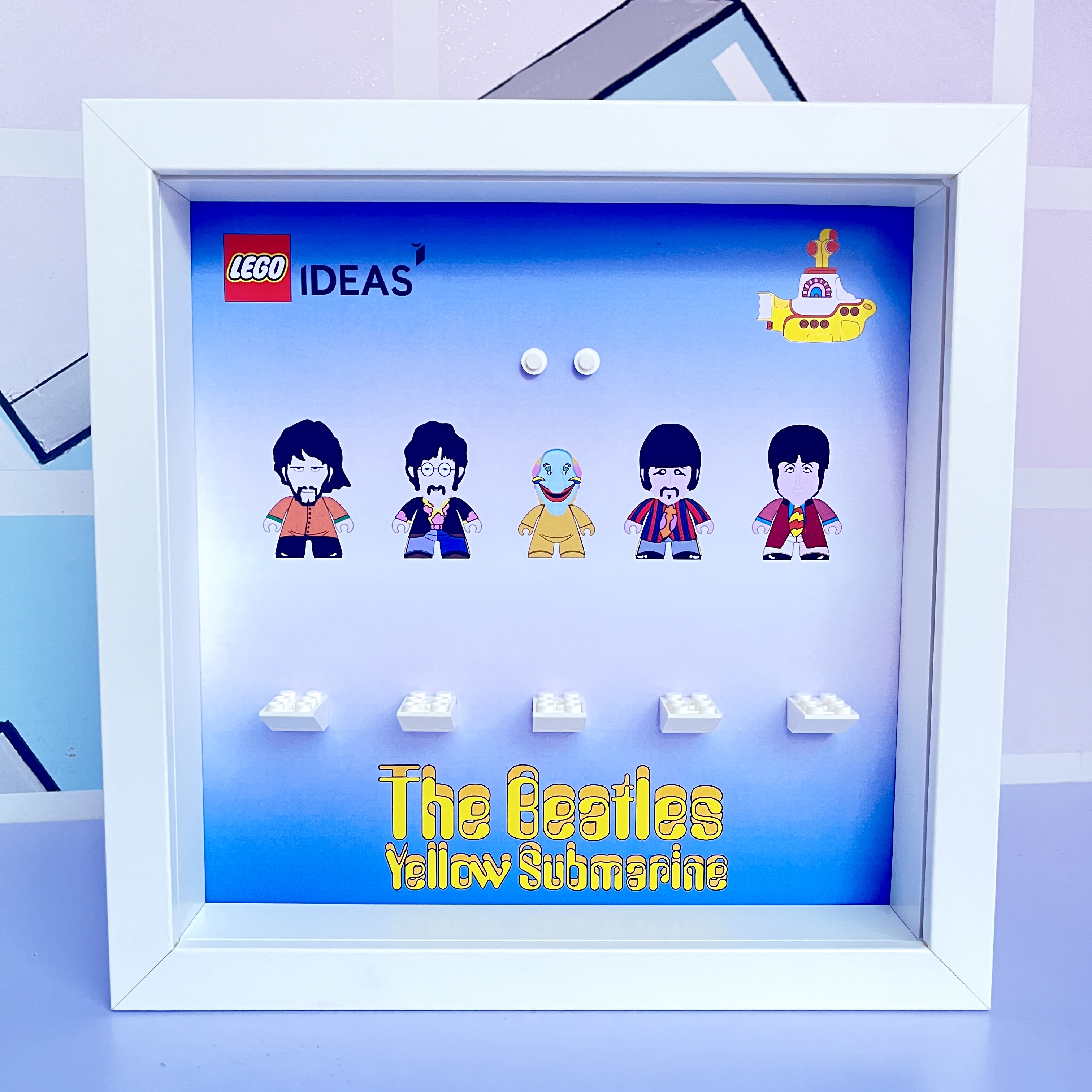 Cornice Vetrina Display Case Classic Frame adatta per Lego Minifigures Beatles Ideas 21306