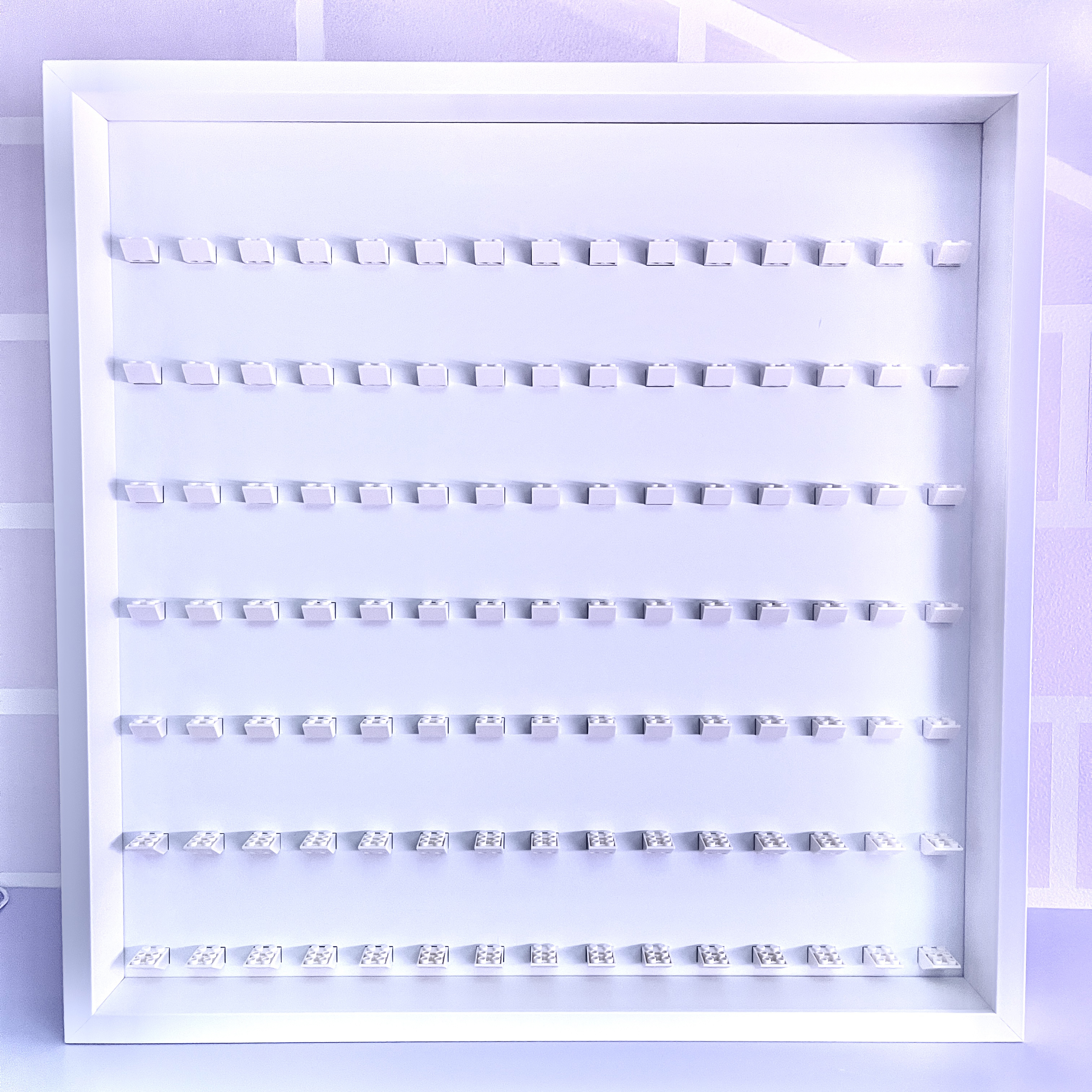 Cornice Espositiva Big Frame Lego White Edition