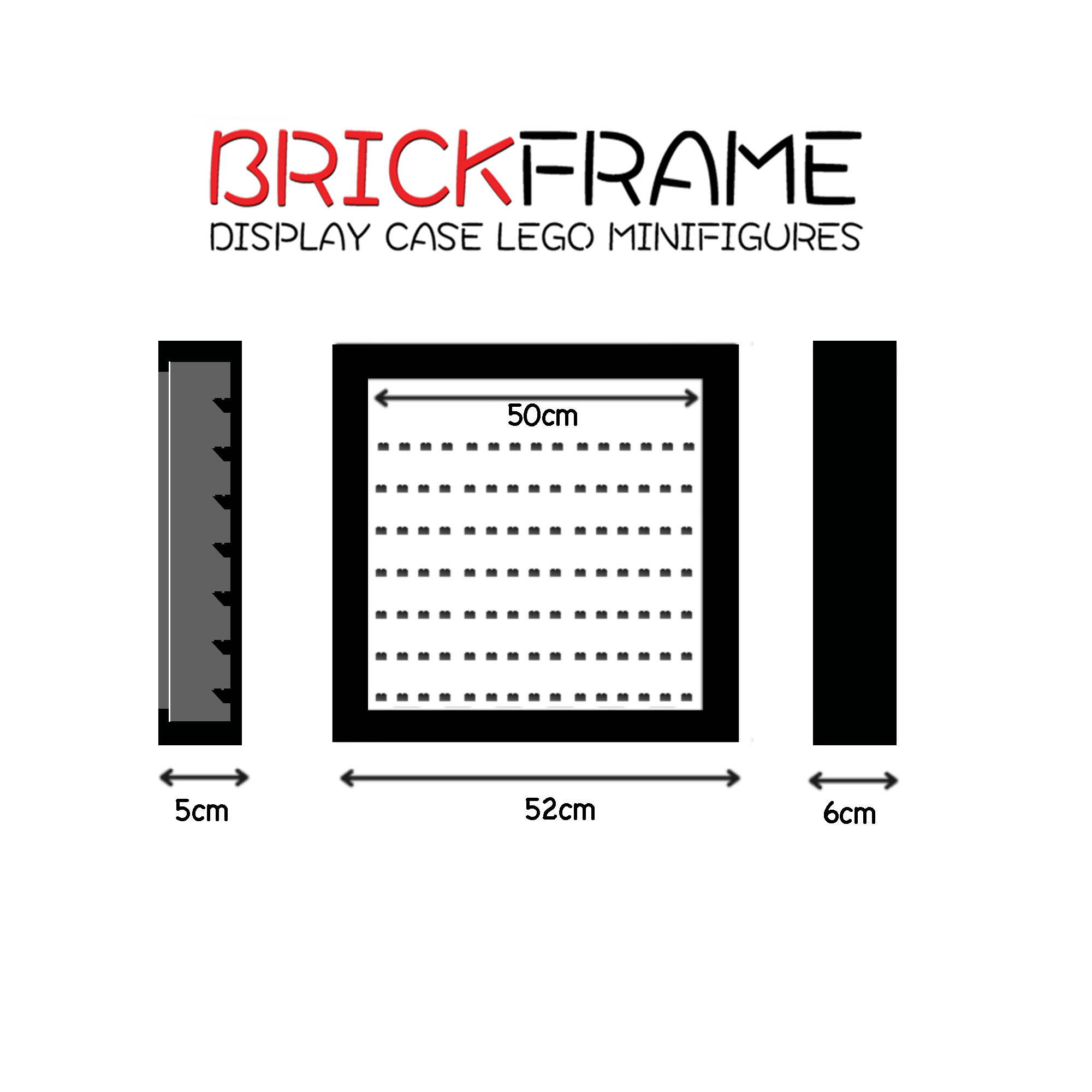 Cornice Espositiva Big Frame Lego Orange Edition