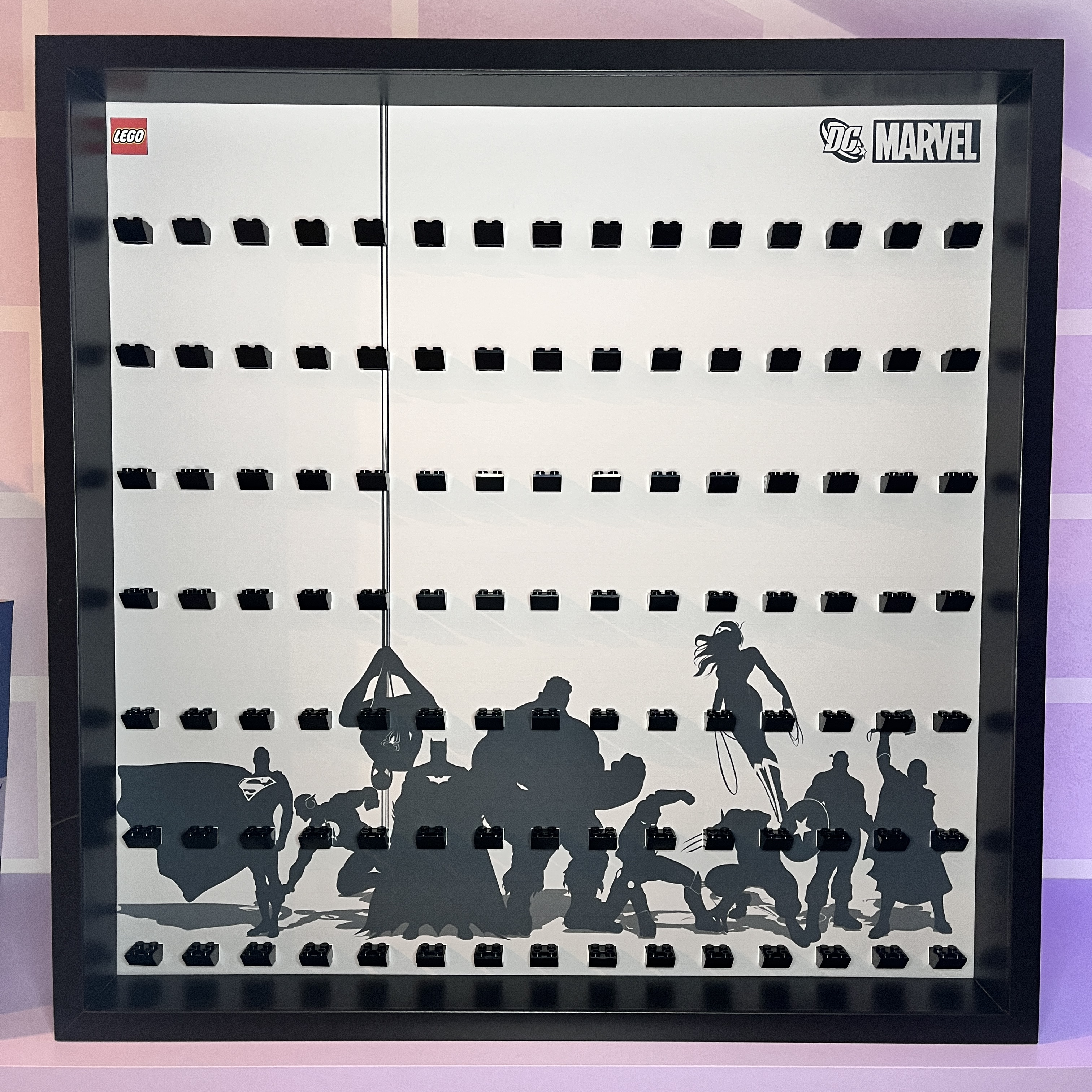 Cornice Espositiva Big Frame Lego Marvel e DC Edition