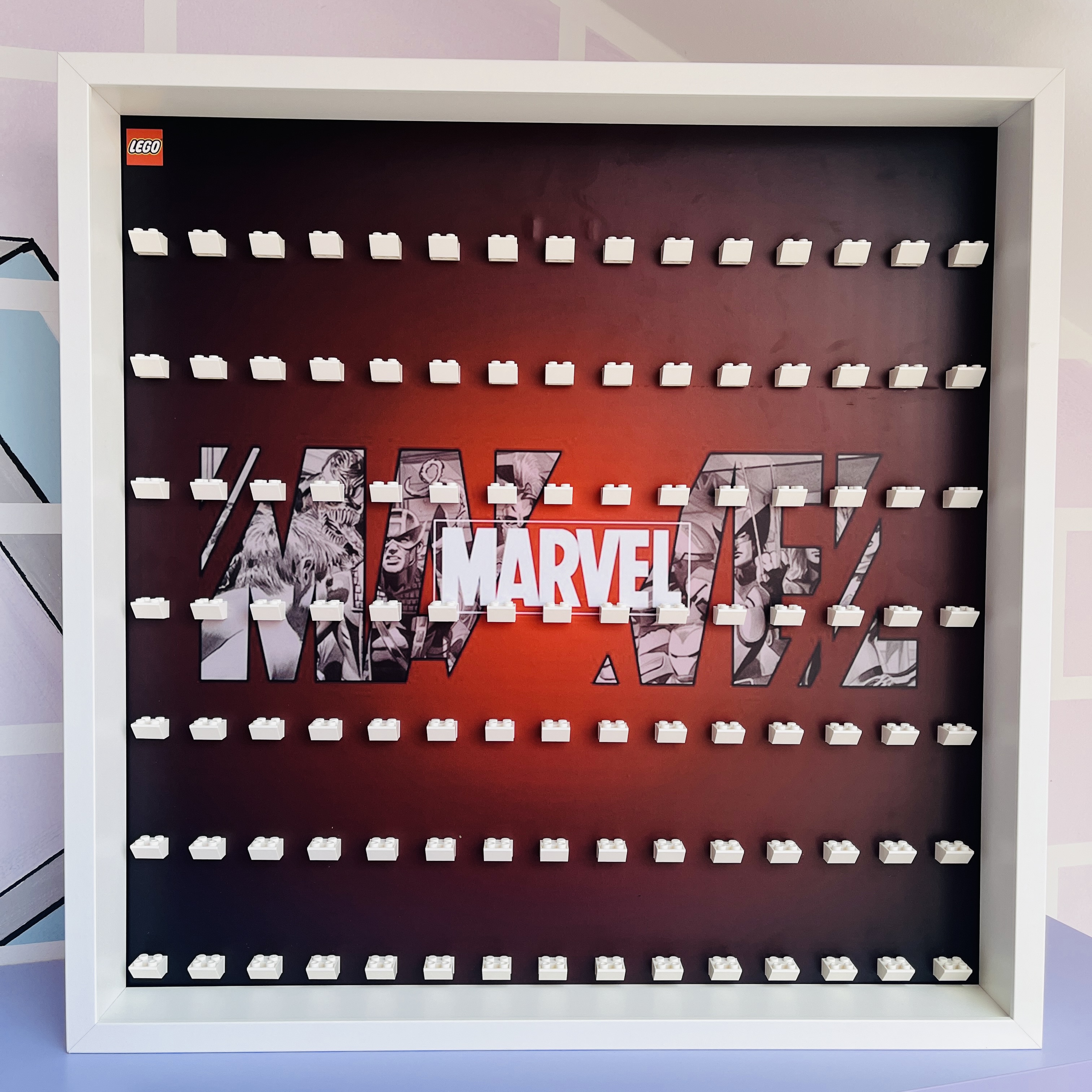 Cornice Espositiva Big Frame Lego Marvel Edition