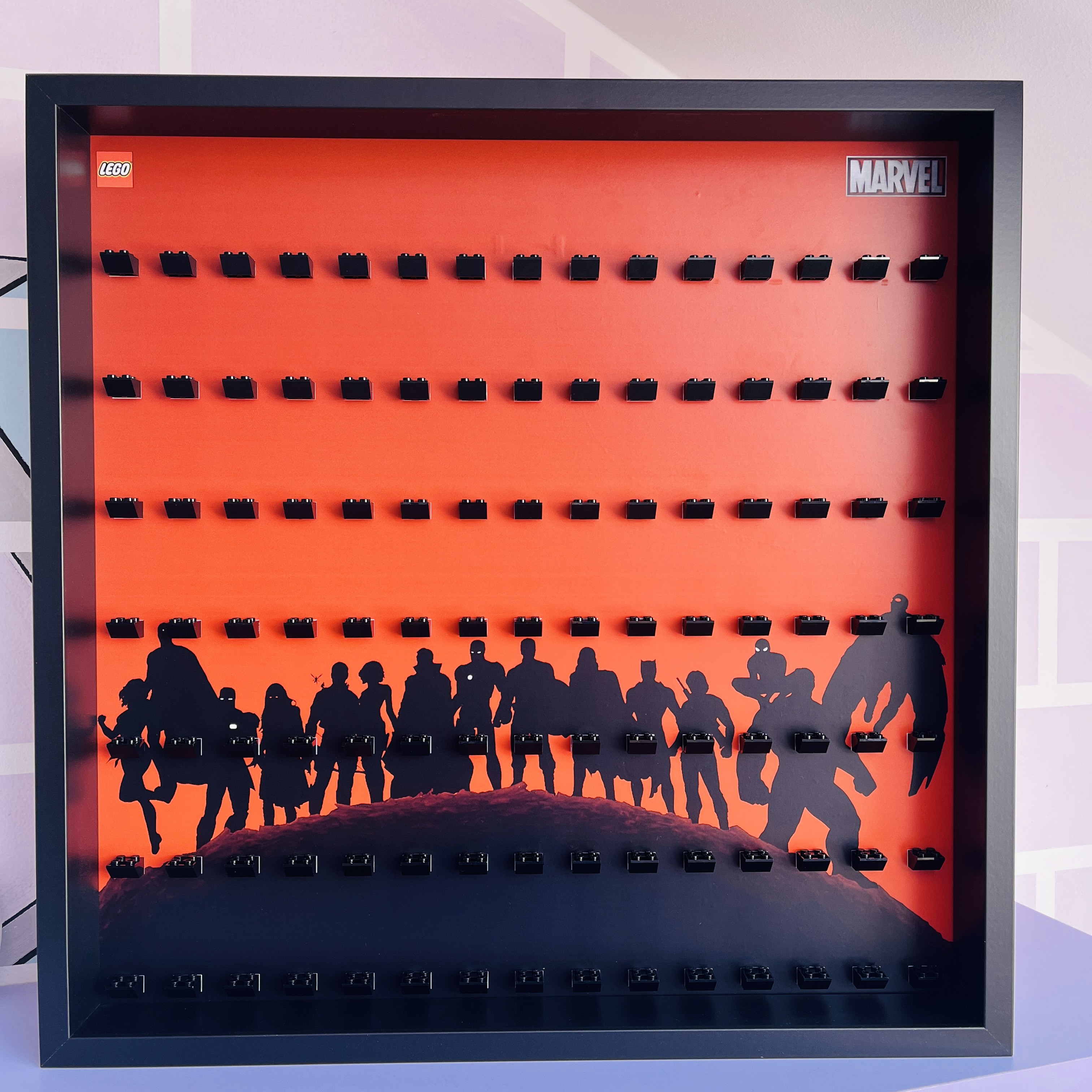 Cornice Espositiva Big Frame Lego Marvel Edition