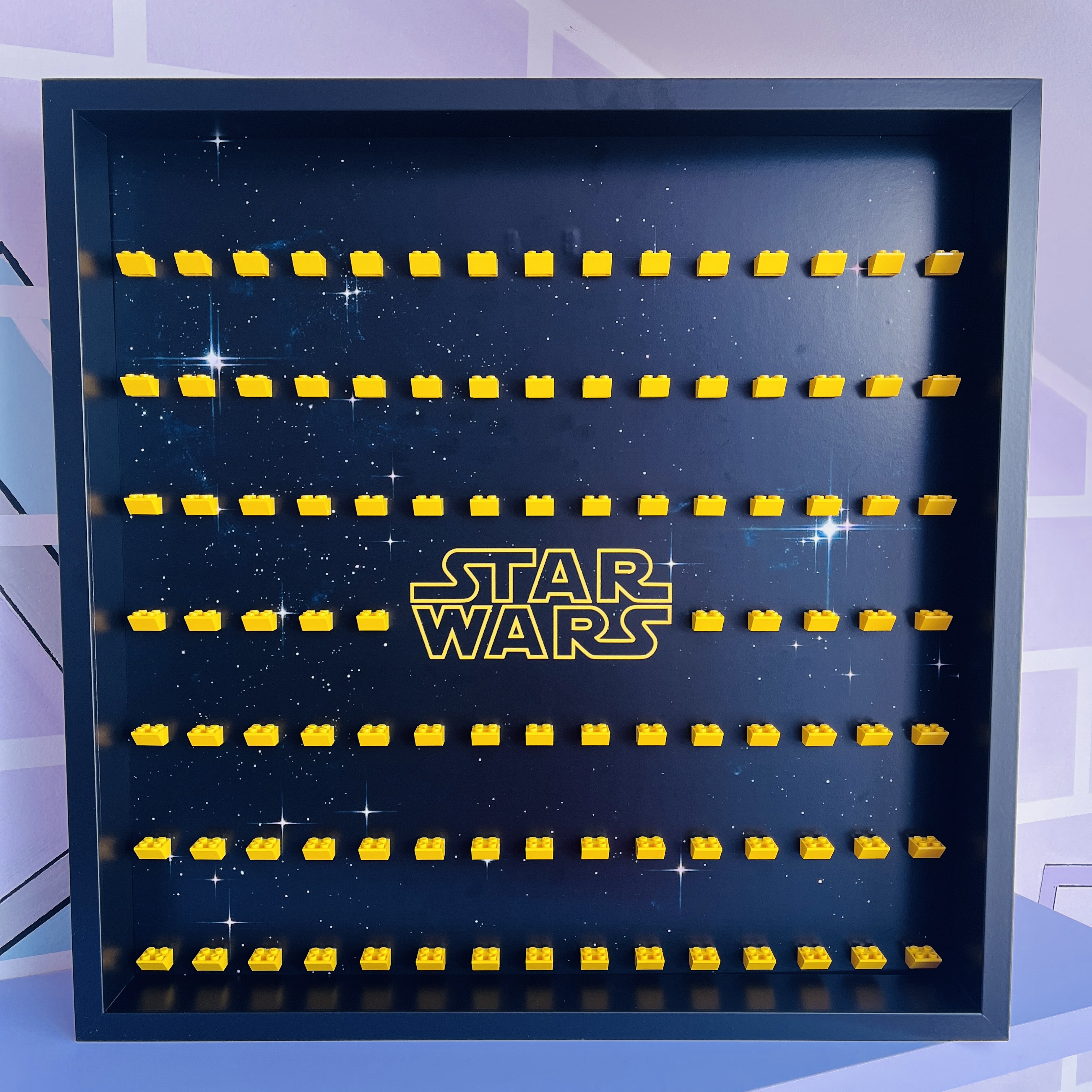 Cornice Espositiva Big Frame Lego Star Wars Black&Yellow Edition