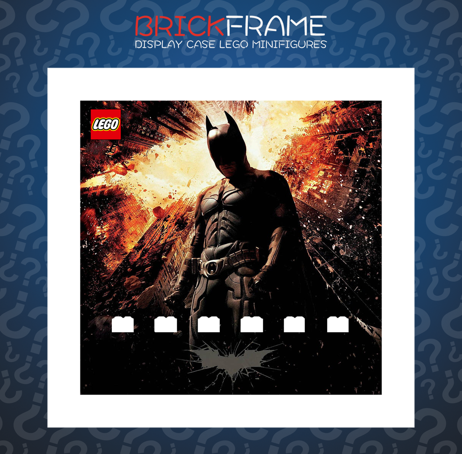 Cornice Vetrina Display Case Classic Frame adatta per Lego Minifigures Batman The Dark Night