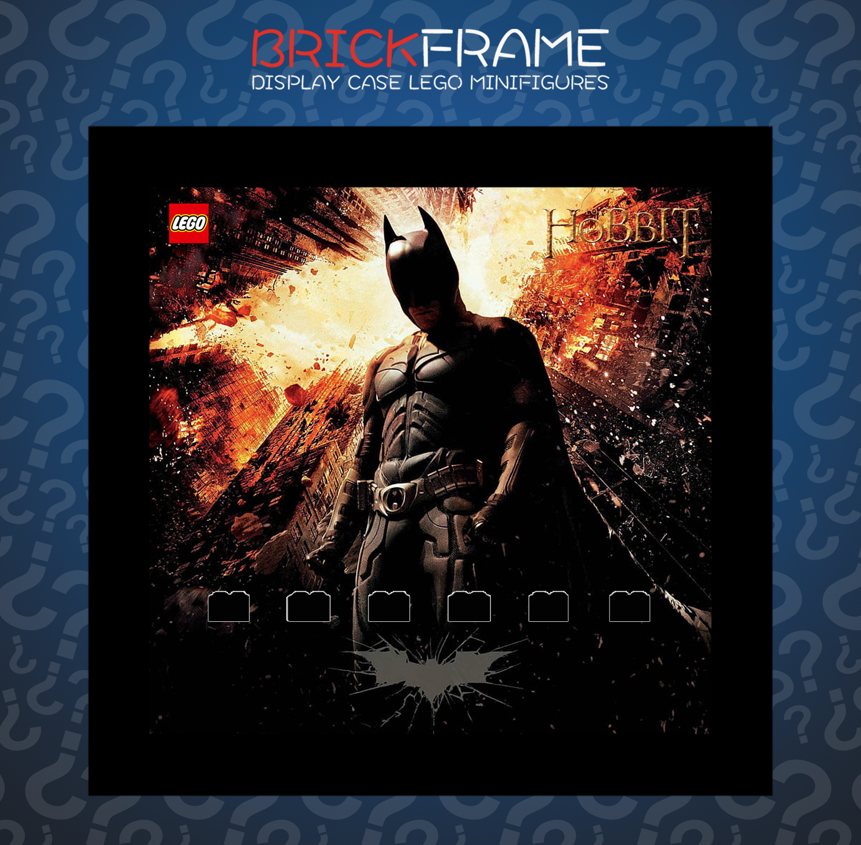 Cornice Vetrina Display Case Classic Frame adatta per Lego Minifigures Batman The Dark Night